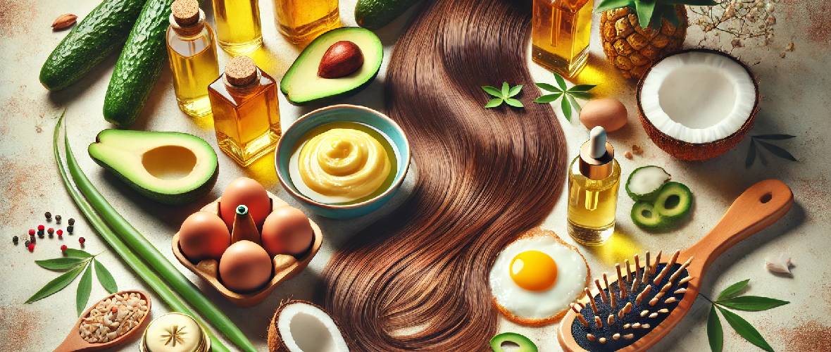 Natural Hair Care Masks Oils and Treatments for Shiny Hair